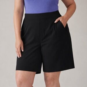 Athleta Brooklyn Bermuda Shorts Black size 18 Plus size